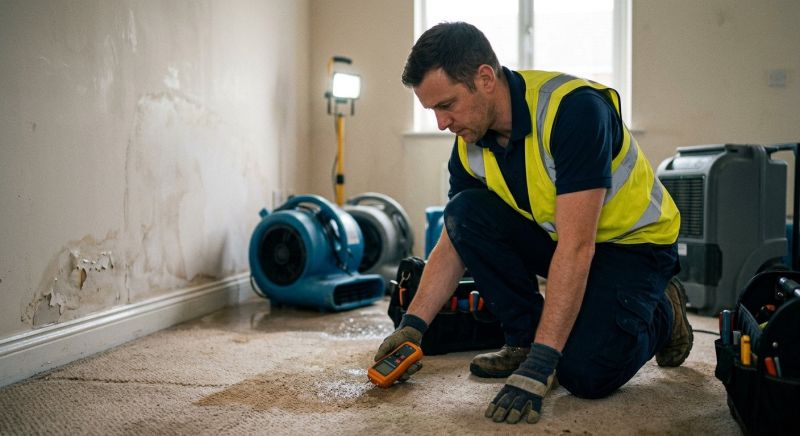 Water Damage Restoration project example